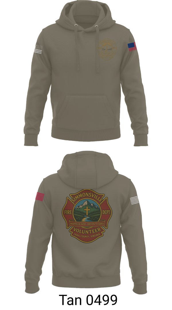 Hoodie, Simmonsville VFD, , Teamtime, Team time, sublimation, custom sports apparel, team uniforms, spirit wear, spiritwear, sports uniforms, custom shirts, team store, custom team store, fundraiser sports, apparel fundraiser