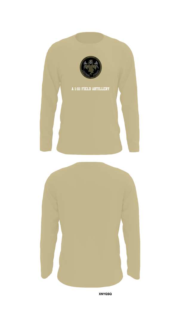 Long Sleeve Performance Shirt, A 1/111 Field Artillery, , Teamtime, Team time, sublimation, custom sports apparel, team uniforms, spirit wear, spiritwear, sports uniforms, custom shirts, team store, custom team store, fundraiser sports, apparel fundraiser