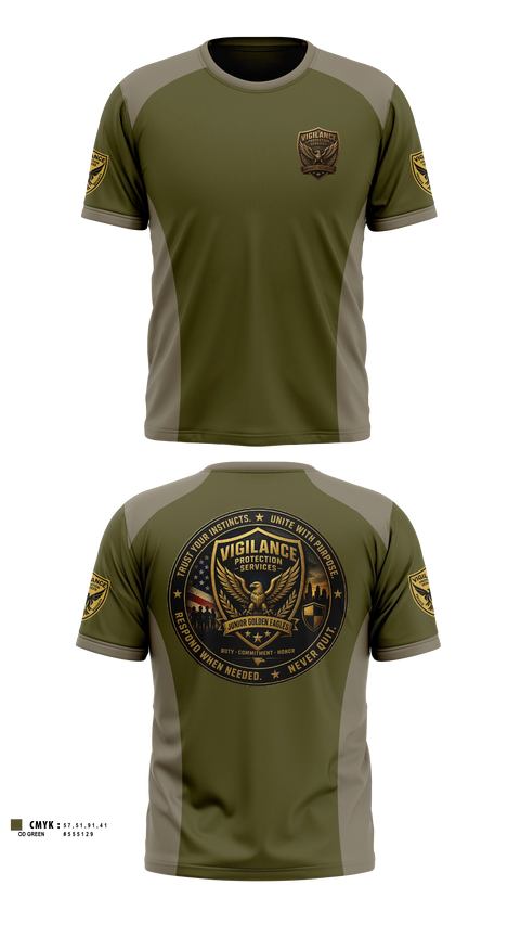 Short Sleeve Performance Shirt, Vigilance Protection Services, , Teamtime, Team time, sublimation, custom sports apparel, team uniforms, spirit wear, spiritwear, sports uniforms, custom shirts, team store, custom team store, fundraiser sports, apparel fundraiser