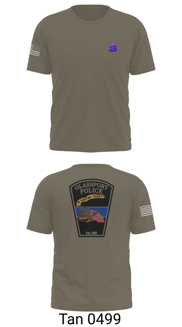 Short Sleeve Performance Shirt, GLASSPORT POLICE, Police, Teamtime, Team time, sublimation, custom sports apparel, team uniforms, spirit wear, spiritwear, sports uniforms, custom shirts, team store, custom team store, fundraiser sports, apparel fundraiser