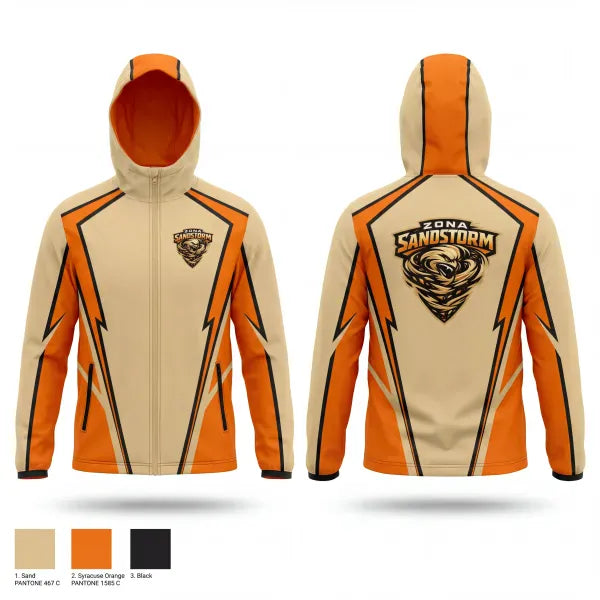 Windbreaker, Zona Sandstorm, Men's Basketball, Teamtime, Team time, sublimation, custom sports apparel, team uniforms, spirit wear, spiritwear, sports uniforms, custom shirts, team store, custom team store, fundraiser sports, apparel fundraiser