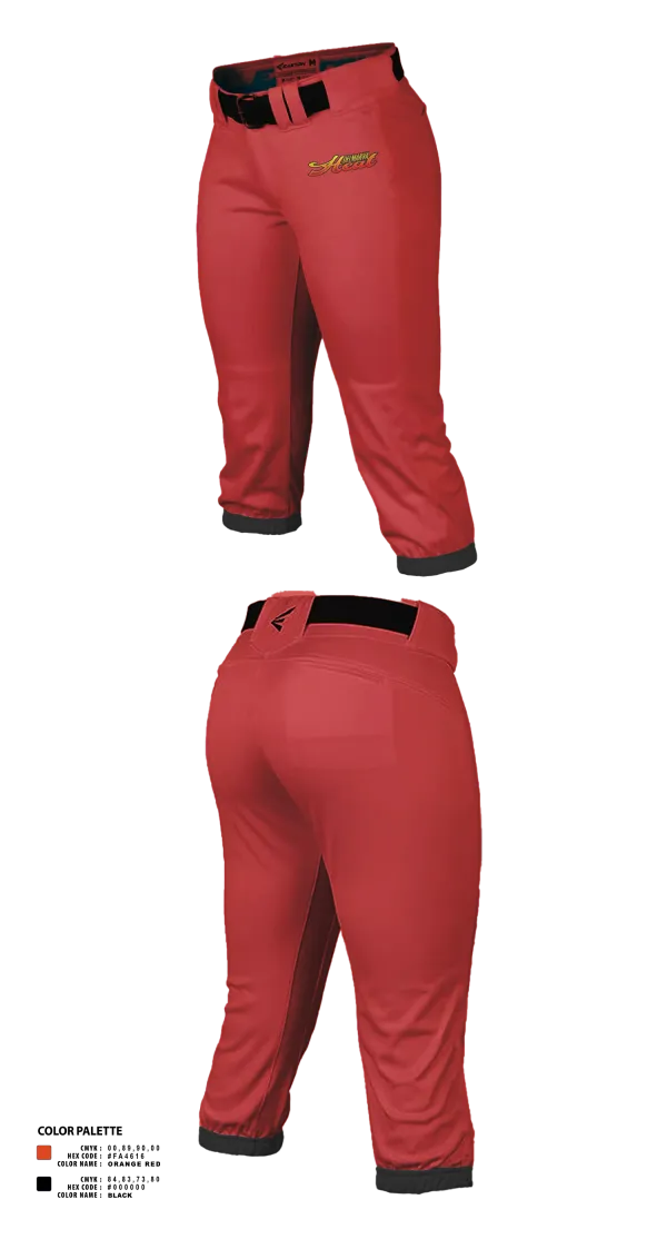 Softball Pants, Delmarva Heat, Softball, Teamtime, Team time, sublimation, custom sports apparel, team uniforms, spirit wear, spiritwear, sports uniforms, custom shirts, team store, custom team store, fundraiser sports, apparel fundraiser