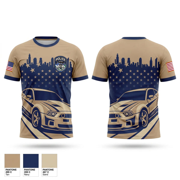 Short Sleeve Performance Shirt, NYPD Auto Crime, Police, Teamtime, Team time, sublimation, custom sports apparel, team uniforms, spirit wear, spiritwear, sports uniforms, custom shirts, team store, custom team store, fundraiser sports, apparel fundraiser
