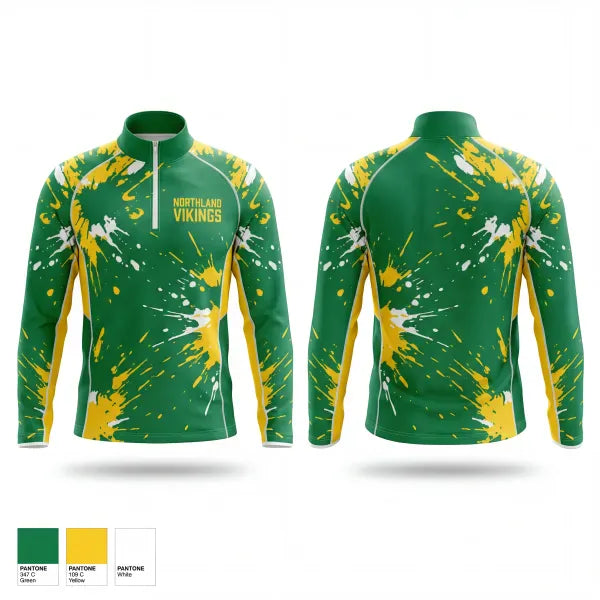 Quarter Zip Jacket, Northland Vikings, Track & Field, Teamtime, Team time, sublimation, custom sports apparel, team uniforms, spirit wear, spiritwear, sports uniforms, custom shirts, team store, custom team store, fundraiser sports, apparel fundraiser