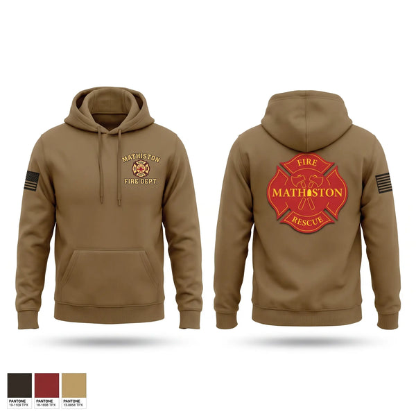 Hoodie, Mathiston fire and rescue, Fire Department, Teamtime, Team time, sublimation, custom sports apparel, team uniforms, spirit wear, spiritwear, sports uniforms, custom shirts, team store, custom team store, fundraiser sports, apparel fundraiser