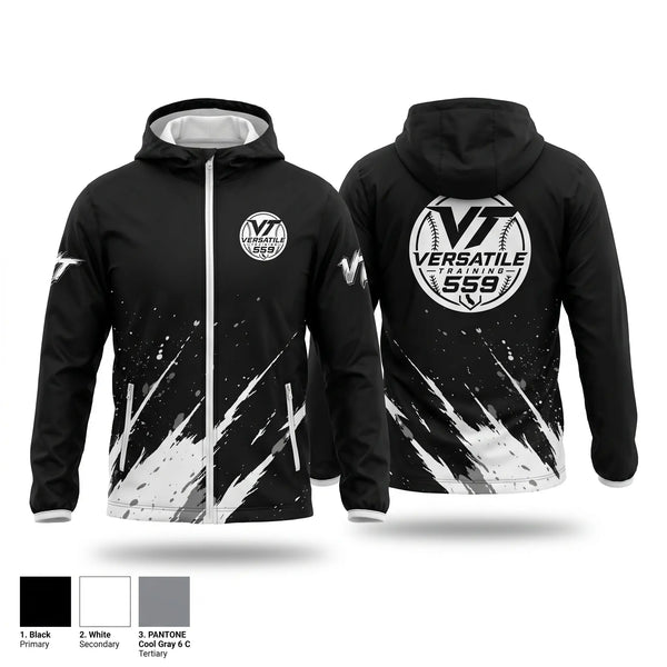 Windbreaker, Versatile Prospects, Baseball, Teamtime, Team time, sublimation, custom sports apparel, team uniforms, spirit wear, spiritwear, sports uniforms, custom shirts, team store, custom team store, fundraiser sports, apparel fundraiser