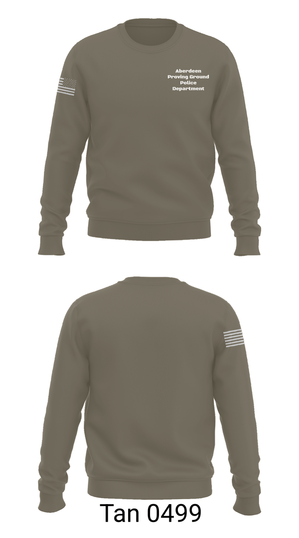 Crew Neck Sweatshirt, Aberdeen Proving Ground Police Department, Police, Teamtime, Team time, sublimation, custom sports apparel, team uniforms, spirit wear, spiritwear, sports uniforms, custom shirts, team store, custom team store, fundraiser sports, apparel fundraiser