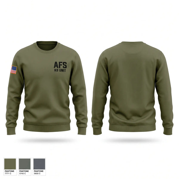 Crew Neck Sweatshirt, AFS, Police, Teamtime, Team time, sublimation, custom sports apparel, team uniforms, spirit wear, spiritwear, sports uniforms, custom shirts, team store, custom team store, fundraiser sports, apparel fundraiser