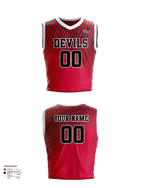 Womens Basketball Jersey, Red Springs Red Devils, Women's Basketball, Teamtime, Team time, sublimation, custom sports apparel, team uniforms, spirit wear, spiritwear, sports uniforms, custom shirts, team store, custom team store, fundraiser sports, apparel fundraiser