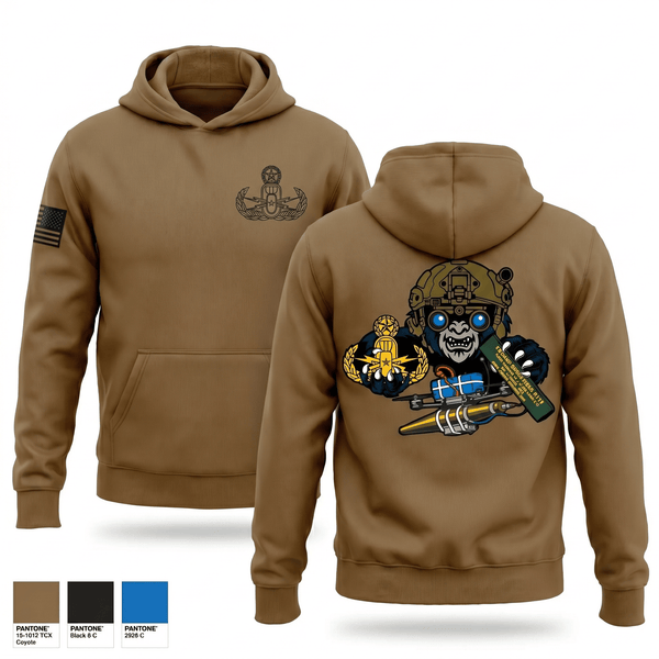 Hoodie, 1PLT 754th OD CO (EOD), Army, Teamtime, Team time, sublimation, custom sports apparel, team uniforms, spirit wear, spiritwear, sports uniforms, custom shirts, team store, custom team store, fundraiser sports, apparel fundraiser