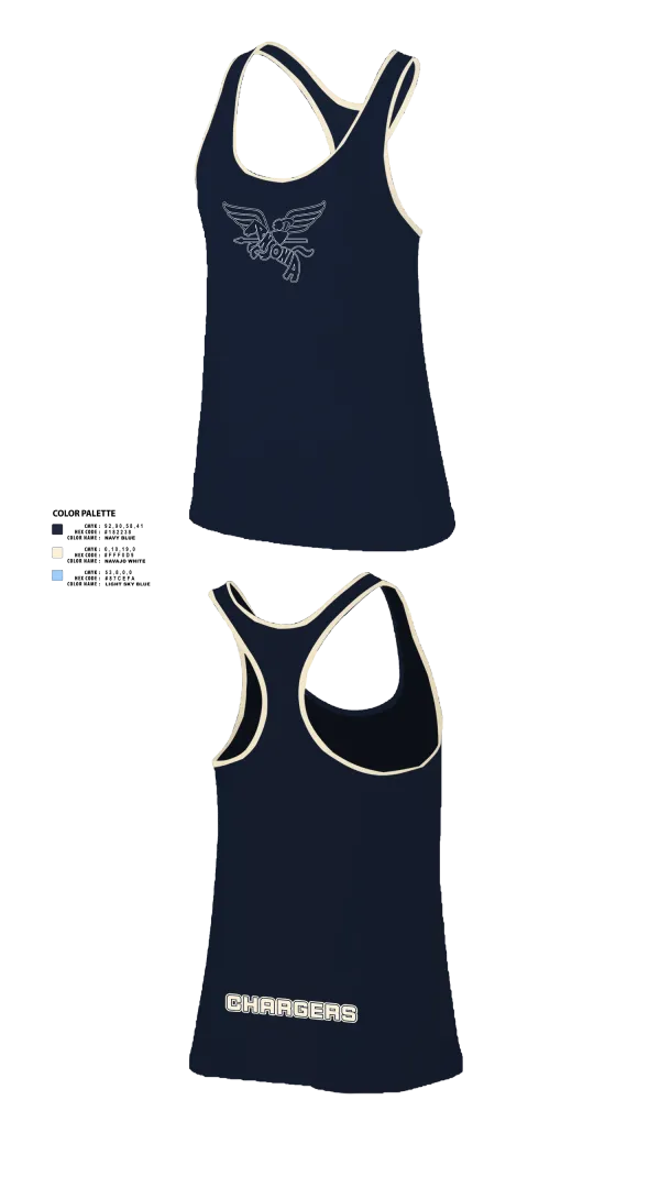 Womens Track Singlet, Ansonia Chargers, Track & Field, Teamtime, Team time, sublimation, custom sports apparel, team uniforms, spirit wear, spiritwear, sports uniforms, custom shirts, team store, custom team store, fundraiser sports, apparel fundraiser