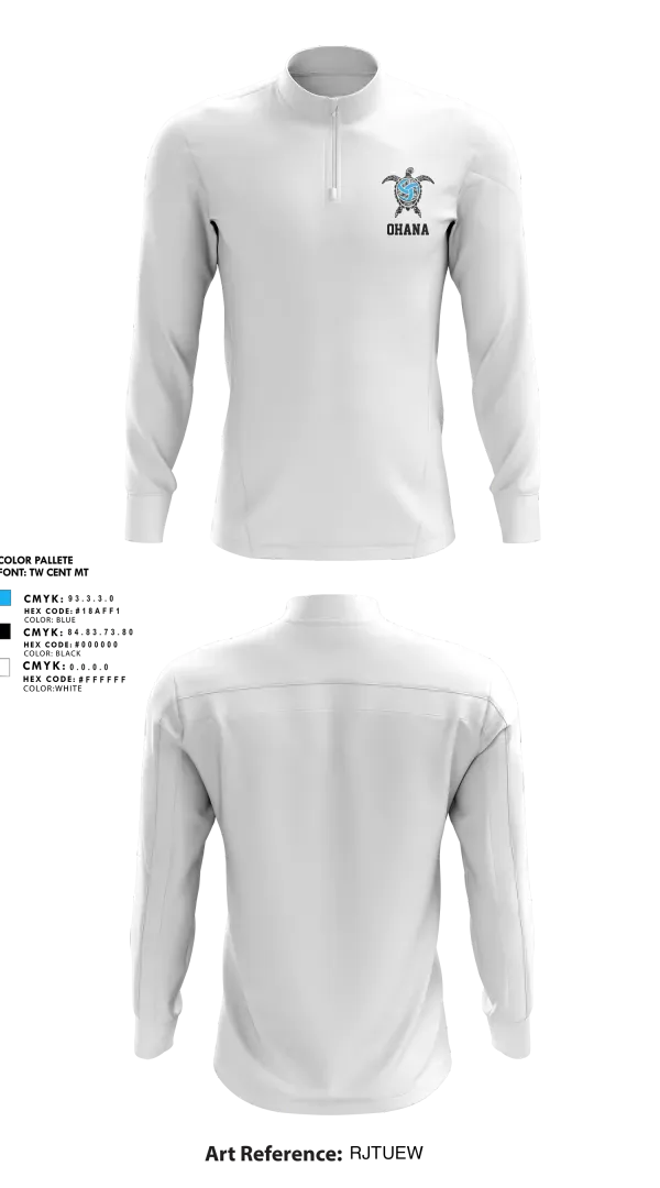 Quarter Zip Jacket, Ohana Volleyball, Women's Volleyball, Teamtime, Team time, sublimation, custom sports apparel, team uniforms, spirit wear, spiritwear, sports uniforms, custom shirts, team store, custom team store, fundraiser sports, apparel fundraiser