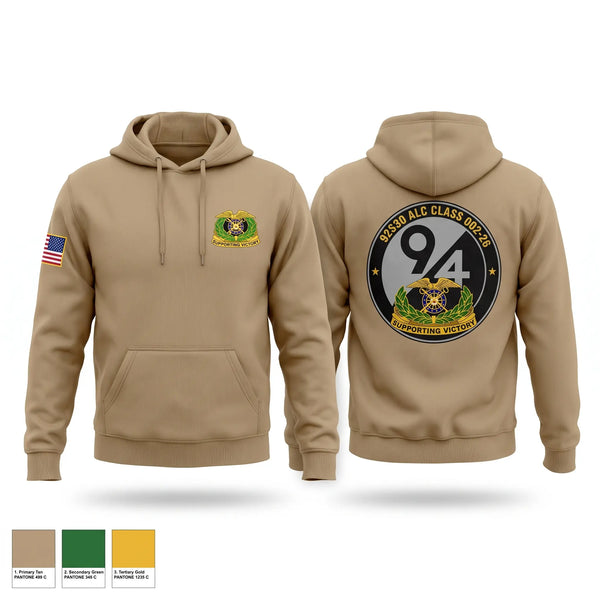 Hoodie, 92S30 ALC Class 002-26, Army, Teamtime, Team time, sublimation, custom sports apparel, team uniforms, spirit wear, spiritwear, sports uniforms, custom shirts, team store, custom team store, fundraiser sports, apparel fundraiser
