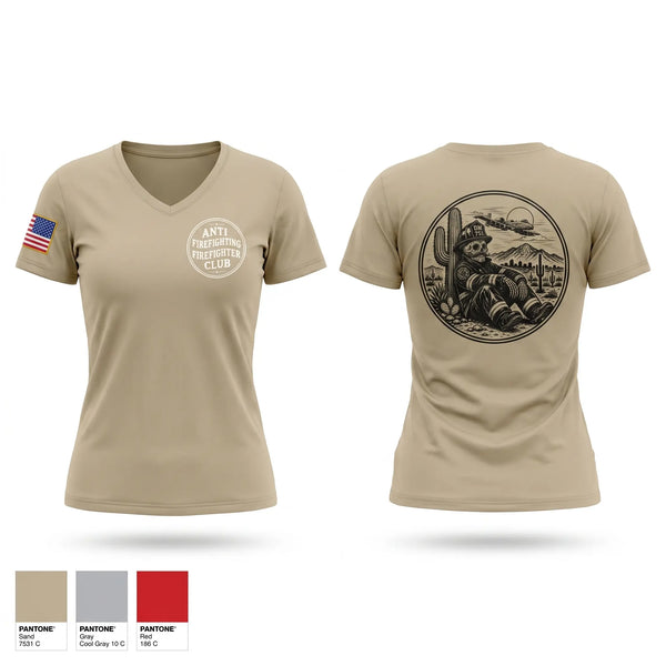 Womens Short Sleeve Vneck Shirt, 355 Fire Emergency Services, Air Force, Teamtime, Team time, sublimation, custom sports apparel, team uniforms, spirit wear, spiritwear, sports uniforms, custom shirts, team store, custom team store, fundraiser sports, apparel fundraiser