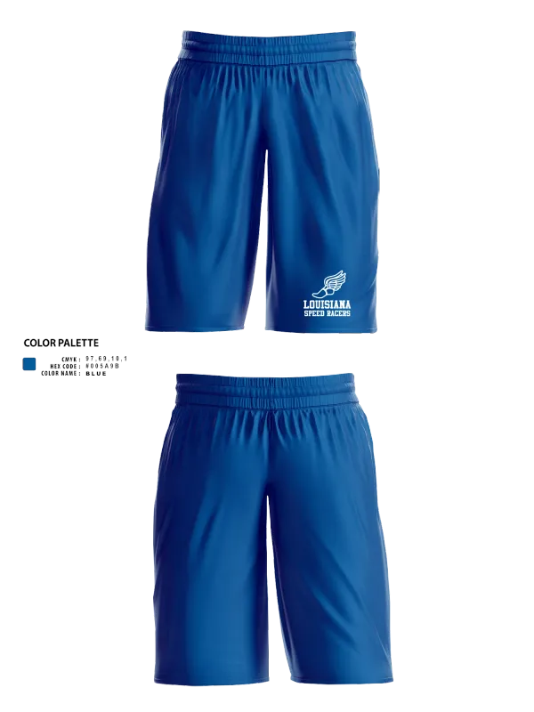 Athletic Shorts With Pockets, Louisiana Speed Racers, Track & Field, Teamtime, Team time, sublimation, custom sports apparel, team uniforms, spirit wear, spiritwear, sports uniforms, custom shirts, team store, custom team store, fundraiser sports, apparel fundraiser