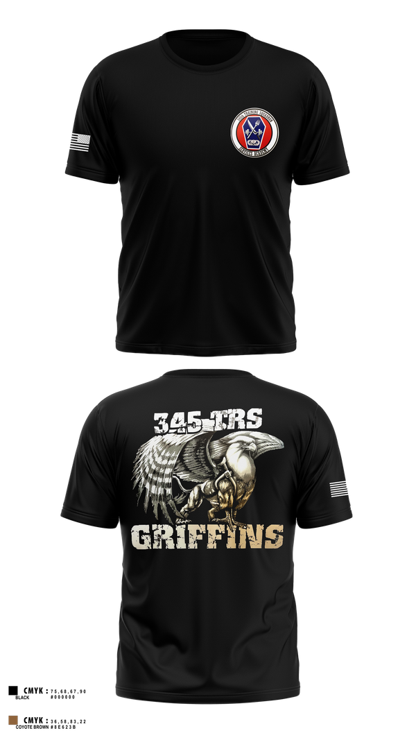Short Sleeve Performance Shirt, 345th TRS, , Teamtime, Team time, sublimation, custom sports apparel, team uniforms, spirit wear, spiritwear, sports uniforms, custom shirts, team store, custom team store, fundraiser sports, apparel fundraiser