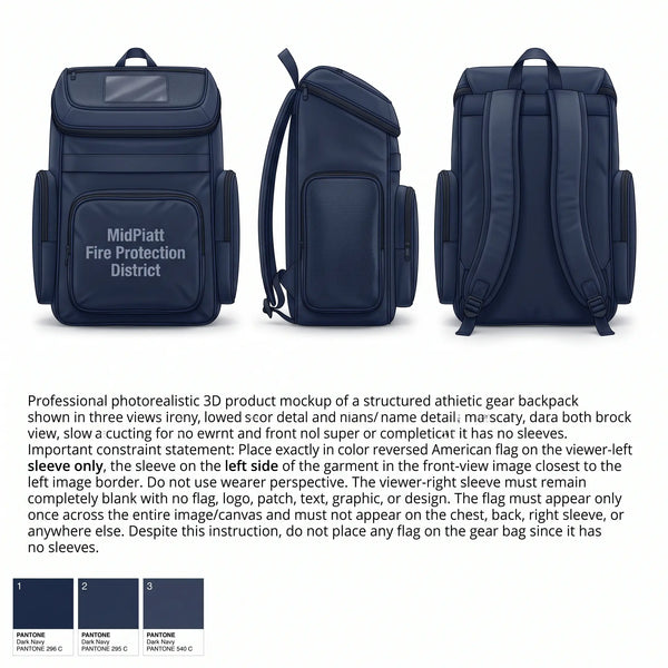 Gear Bag, Mid-Piatt Fire Protection District, Fire Department, Teamtime, Team time, sublimation, custom sports apparel, team uniforms, spirit wear, spiritwear, sports uniforms, custom shirts, team store, custom team store, fundraiser sports, apparel fundraiser