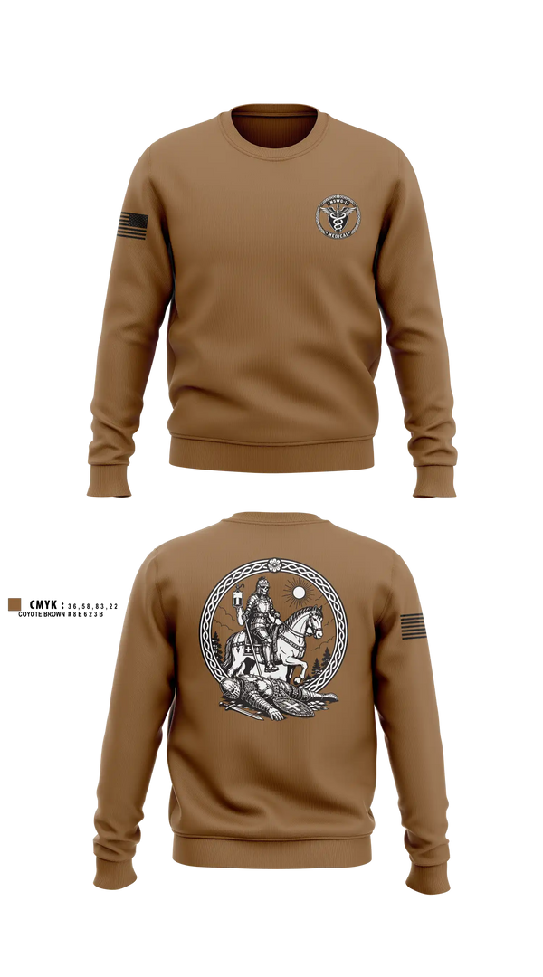 Crew Neck Sweatshirt, NSWG-1 Medical, Navy, Teamtime, Team time, sublimation, custom sports apparel, team uniforms, spirit wear, spiritwear, sports uniforms, custom shirts, team store, custom team store, fundraiser sports, apparel fundraiser