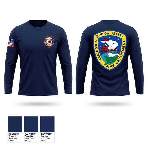 Long Sleeve Performance Shirt, Barrow Volunteer Fire Department, Fire Department, Teamtime, Team time, sublimation, custom sports apparel, team uniforms, spirit wear, spiritwear, sports uniforms, custom shirts, team store, custom team store, fundraiser sports, apparel fundraiser
