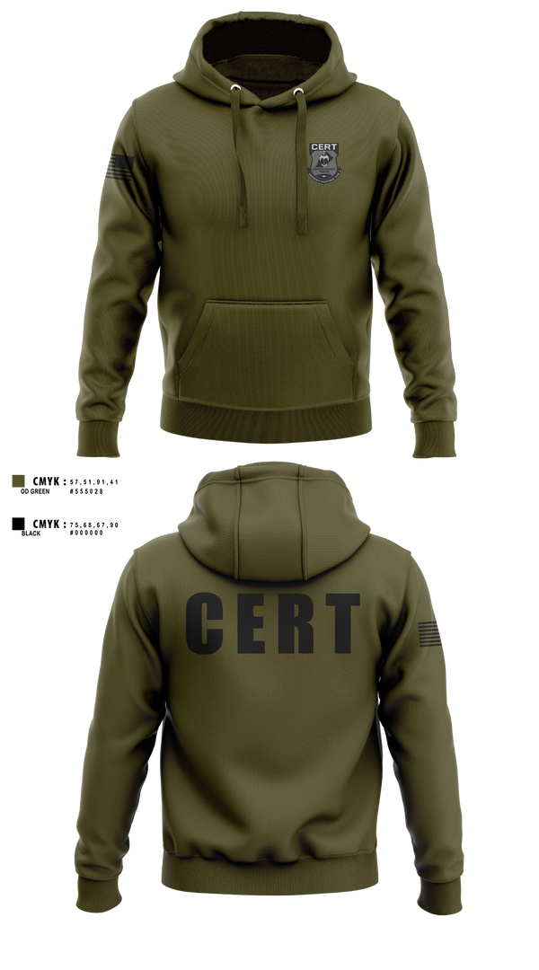 Hoodie, Chester County Prison Emergency Response Team CERT, Police, Teamtime, Team time, sublimation, custom sports apparel, team uniforms, spirit wear, spiritwear, sports uniforms, custom shirts, team store, custom team store, fundraiser sports, apparel fundraiser