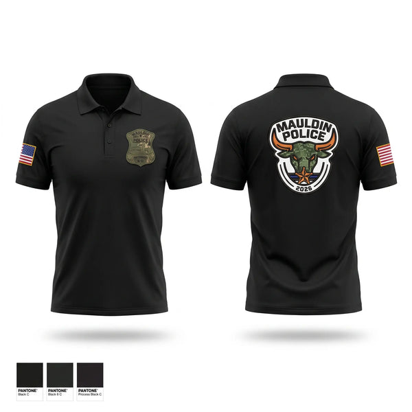 Short Sleeve Performance Polo, Mauldin Police, Police, Teamtime, Team time, sublimation, custom sports apparel, team uniforms, spirit wear, spiritwear, sports uniforms, custom shirts, team store, custom team store, fundraiser sports, apparel fundraiser