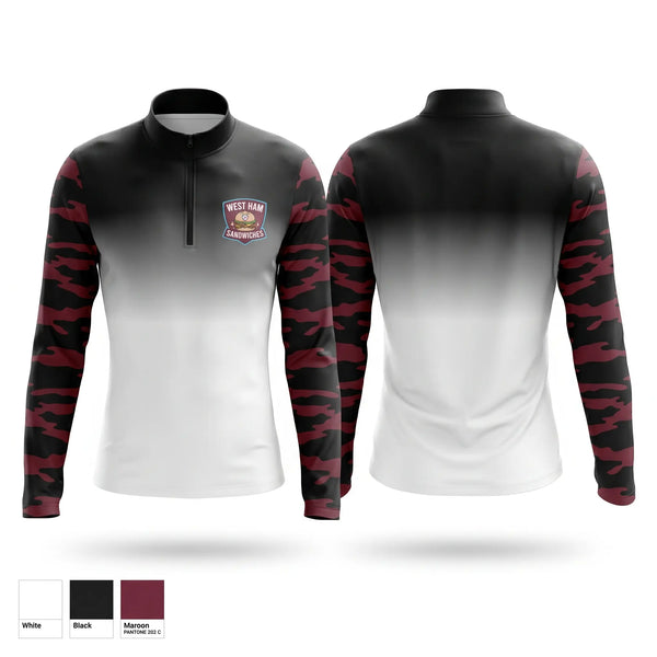 Quarter Zip Jacket, West Ham Sandwiches, Men's Soccer, Teamtime, Team time, sublimation, custom sports apparel, team uniforms, spirit wear, spiritwear, sports uniforms, custom shirts, team store, custom team store, fundraiser sports, apparel fundraiser