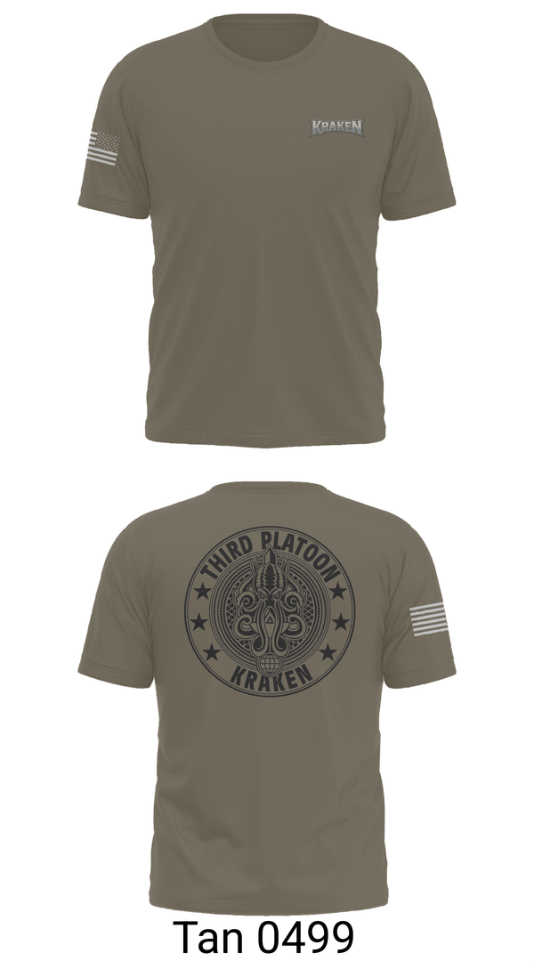 Short Sleeve Performance Shirt, 55th ComCam Kraken, Army, Teamtime, Team time, sublimation, custom sports apparel, team uniforms, spirit wear, spiritwear, sports uniforms, custom shirts, team store, custom team store, fundraiser sports, apparel fundraiser