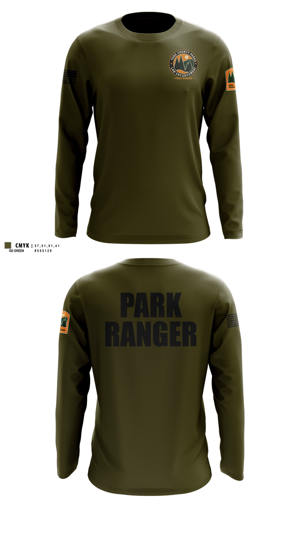 Long Sleeve Performance Shirt, York County Park Ranger Division, Police, Teamtime, Team time, sublimation, custom sports apparel, team uniforms, spirit wear, spiritwear, sports uniforms, custom shirts, team store, custom team store, fundraiser sports, apparel fundraiser
