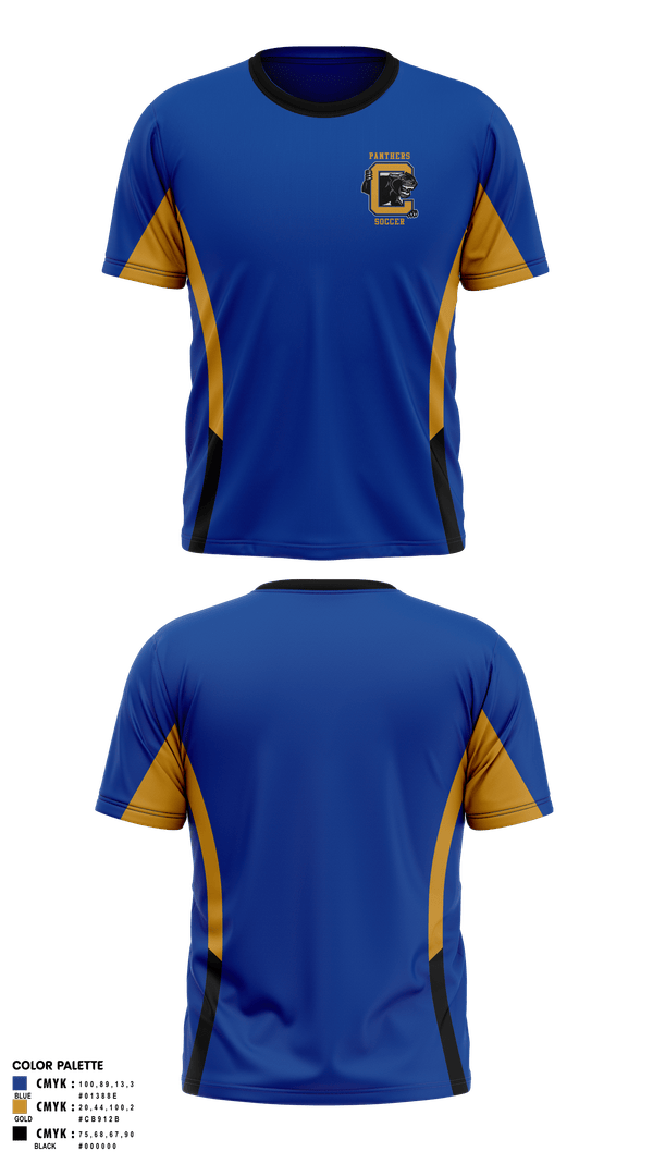 Short Sleeve Performance Shirt, Panthers, Men's Soccer, Teamtime, Team time, sublimation, custom sports apparel, team uniforms, spirit wear, spiritwear, sports uniforms, custom shirts, team store, custom team store, fundraiser sports, apparel fundraiser