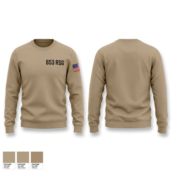 Crew Neck Sweatshirt, 653 RSG, Army, Teamtime, Team time, sublimation, custom sports apparel, team uniforms, spirit wear, spiritwear, sports uniforms, custom shirts, team store, custom team store, fundraiser sports, apparel fundraiser