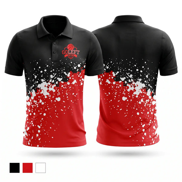 Short Sleeve Performance Polo, Go Left Sports, Men's Basketball, Teamtime, Team time, sublimation, custom sports apparel, team uniforms, spirit wear, spiritwear, sports uniforms, custom shirts, team store, custom team store, fundraiser sports, apparel fundraiser