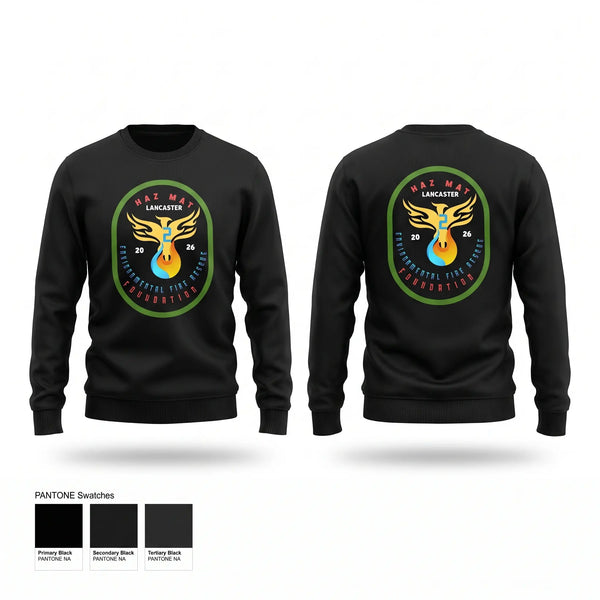 Crew Neck Sweatshirt, Haz Mat 2 Environmental Fire Rescue Foundation, , Teamtime, Team time, sublimation, custom sports apparel, team uniforms, spirit wear, spiritwear, sports uniforms, custom shirts, team store, custom team store, fundraiser sports, apparel fundraiser