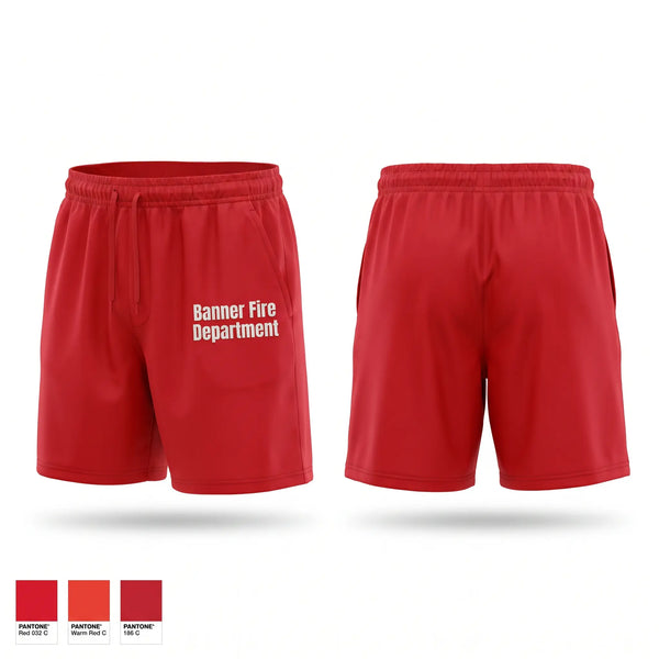 Athletic Shorts With Pockets, Banner Fire Department, Fire Department, Teamtime, Team time, sublimation, custom sports apparel, team uniforms, spirit wear, spiritwear, sports uniforms, custom shirts, team store, custom team store, fundraiser sports, apparel fundraiser