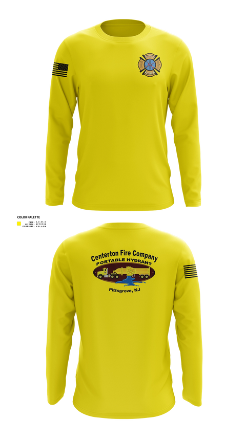 Long Sleeve Performance Shirt, Centerton fire company, Fire Department, Teamtime, Team time, sublimation, custom sports apparel, team uniforms, spirit wear, spiritwear, sports uniforms, custom shirts, team store, custom team store, fundraiser sports, apparel fundraiser