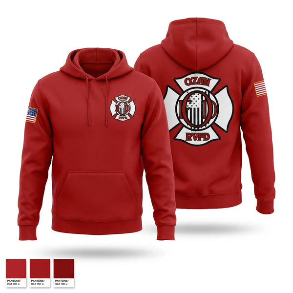 Hoodie, Ozan Rural Volunteer Fire Dept, Fire Department, Teamtime, Team time, sublimation, custom sports apparel, team uniforms, spirit wear, spiritwear, sports uniforms, custom shirts, team store, custom team store, fundraiser sports, apparel fundraiser