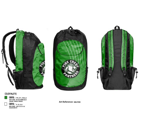 Gear Bag, Pine Crest School (Upper School) Volleyball, Women's Volleyball, Teamtime, Team time, sublimation, custom sports apparel, team uniforms, spirit wear, spiritwear, sports uniforms, custom shirts, team store, custom team store, fundraiser sports, apparel fundraiser