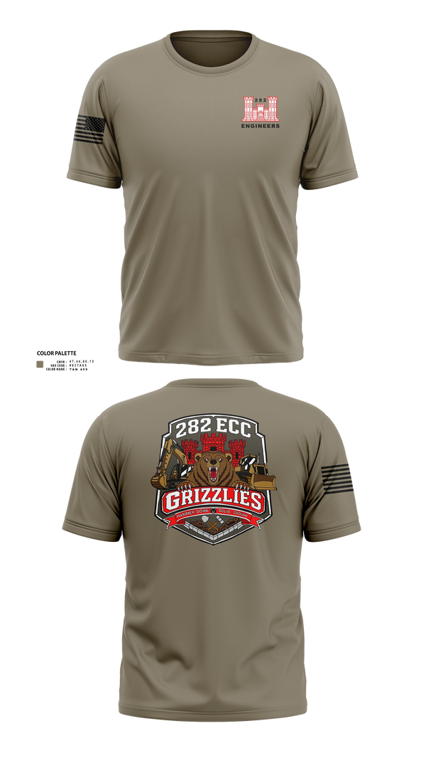 Short Sleeve Performance Shirt, 282 ECC, Army, Teamtime, Team time, sublimation, custom sports apparel, team uniforms, spirit wear, spiritwear, sports uniforms, custom shirts, team store, custom team store, fundraiser sports, apparel fundraiser