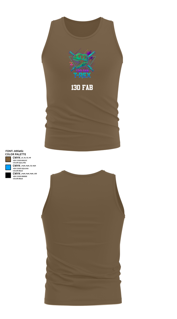 Tank Top, 130 FAB, Army, Teamtime, Team time, sublimation, custom sports apparel, team uniforms, spirit wear, spiritwear, sports uniforms, custom shirts, team store, custom team store, fundraiser sports, apparel fundraiser