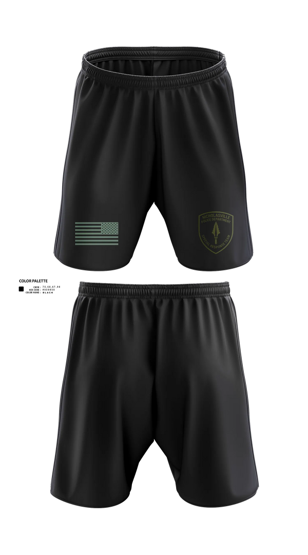 Athletic Shorts With Pockets, Nicholasville Police Department Special Response Team, Police, Teamtime, Team time, sublimation, custom sports apparel, team uniforms, spirit wear, spiritwear, sports uniforms, custom shirts, team store, custom team store, fundraiser sports, apparel fundraiser