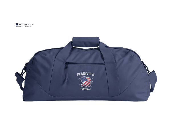 Duffle Bag, Plainview Softball, Softball, Teamtime, Team time, sublimation, custom sports apparel, team uniforms, spirit wear, spiritwear, sports uniforms, custom shirts, team store, custom team store, fundraiser sports, apparel fundraiser
