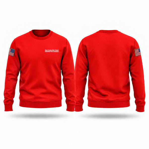 Crew Neck Sweatshirt, New Centerville & Rural Volunteer Fire Company, Fire Department, Teamtime, Team time, sublimation, custom sports apparel, team uniforms, spirit wear, spiritwear, sports uniforms, custom shirts, team store, custom team store, fundraiser sports, apparel fundraiser