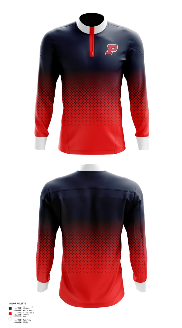 Quarter Zip Jacket, Pembroke Titans Football And Cheer, , Teamtime, Team time, sublimation, custom sports apparel, team uniforms, spirit wear, spiritwear, sports uniforms, custom shirts, team store, custom team store, fundraiser sports, apparel fundraiser
