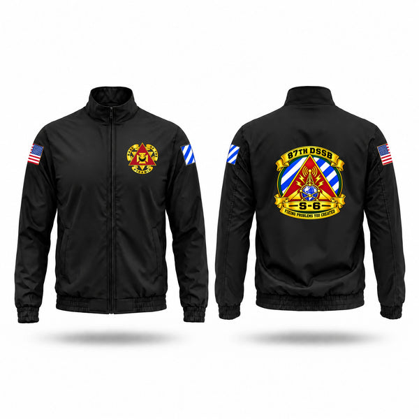 Windbreaker, 87th DSSB BN S6, Army, Teamtime, Team time, sublimation, custom sports apparel, team uniforms, spirit wear, spiritwear, sports uniforms, custom shirts, team store, custom team store, fundraiser sports, apparel fundraiser