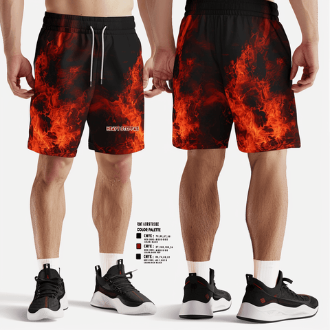 Athletic Shorts With Pockets, Heavy Steppas, Men's Basketball, Teamtime, Team time, sublimation, custom sports apparel, team uniforms, spirit wear, spiritwear, sports uniforms, custom shirts, team store, custom team store, fundraiser sports, apparel fundraiser