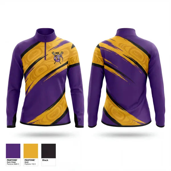 Quarter Zip Jacket, North Kitsap SeaWolves, Men's Lacrosse, Teamtime, Team time, sublimation, custom sports apparel, team uniforms, spirit wear, spiritwear, sports uniforms, custom shirts, team store, custom team store, fundraiser sports, apparel fundraiser