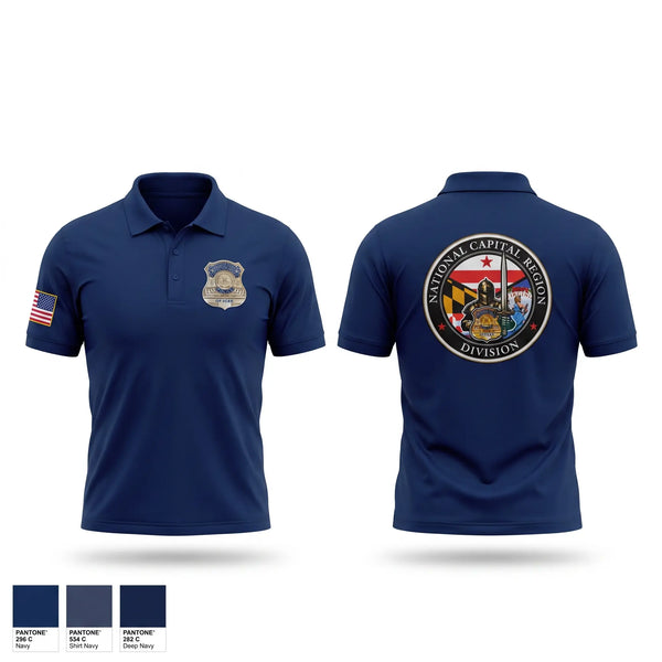 Short Sleeve Performance Polo, NCRD Pentagon, Police, Teamtime, Team time, sublimation, custom sports apparel, team uniforms, spirit wear, spiritwear, sports uniforms, custom shirts, team store, custom team store, fundraiser sports, apparel fundraiser