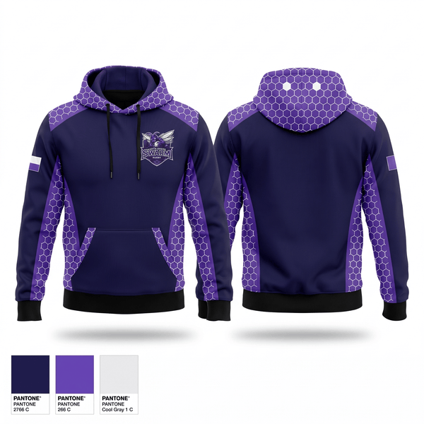 Hoodie, North Shore Swarm Rugby, Rugby, Teamtime, Team time, sublimation, custom sports apparel, team uniforms, spirit wear, spiritwear, sports uniforms, custom shirts, team store, custom team store, fundraiser sports, apparel fundraiser