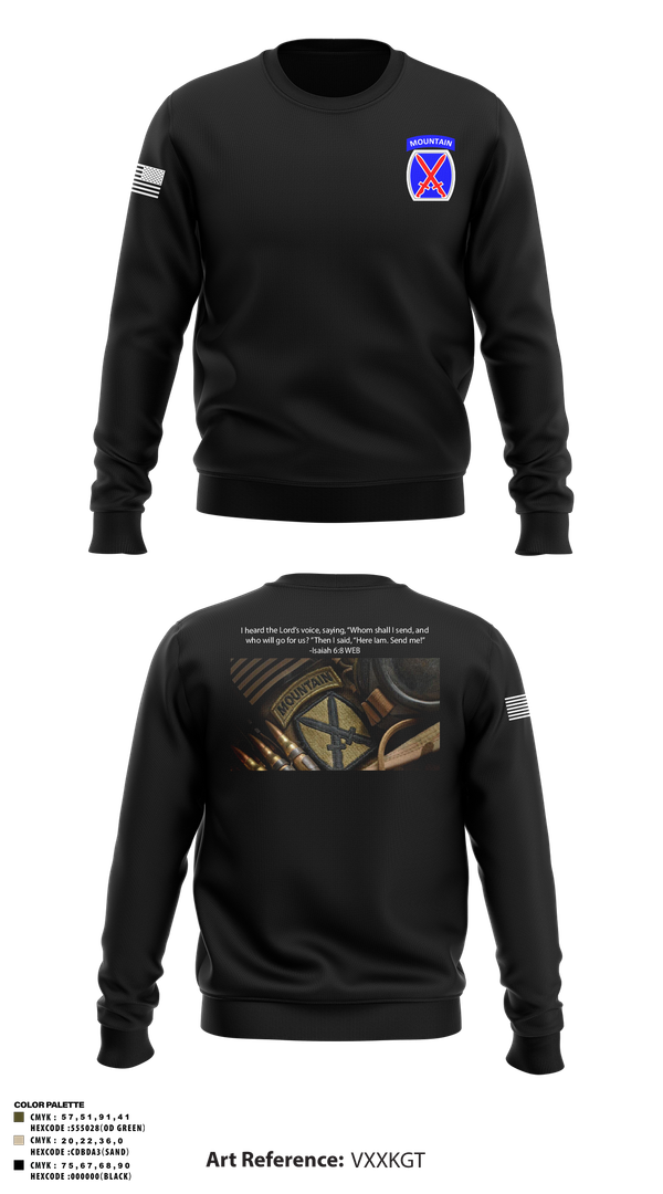 Crew Neck Sweatshirt, CHO, Army, Teamtime, Team time, sublimation, custom sports apparel, team uniforms, spirit wear, spiritwear, sports uniforms, custom shirts, team store, custom team store, fundraiser sports, apparel fundraiser