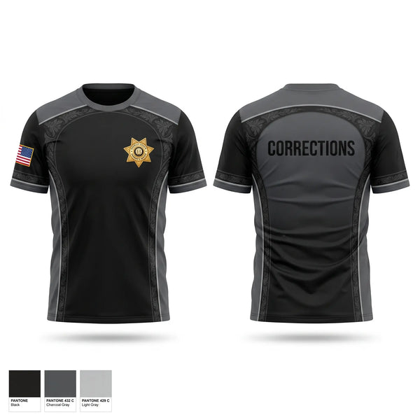 Short Sleeve Performance Shirt, Orleans County Corrections, Police, Teamtime, Team time, sublimation, custom sports apparel, team uniforms, spirit wear, spiritwear, sports uniforms, custom shirts, team store, custom team store, fundraiser sports, apparel fundraiser