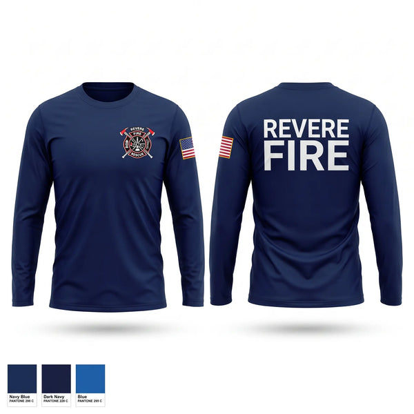 Long Sleeve Performance Shirt, Revere Fire Department, Fire Department, Teamtime, Team time, sublimation, custom sports apparel, team uniforms, spirit wear, spiritwear, sports uniforms, custom shirts, team store, custom team store, fundraiser sports, apparel fundraiser